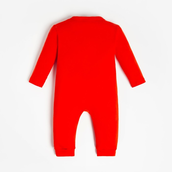 Комбинезон Крошка Я "Happy winter", рост 68-74 см, красный