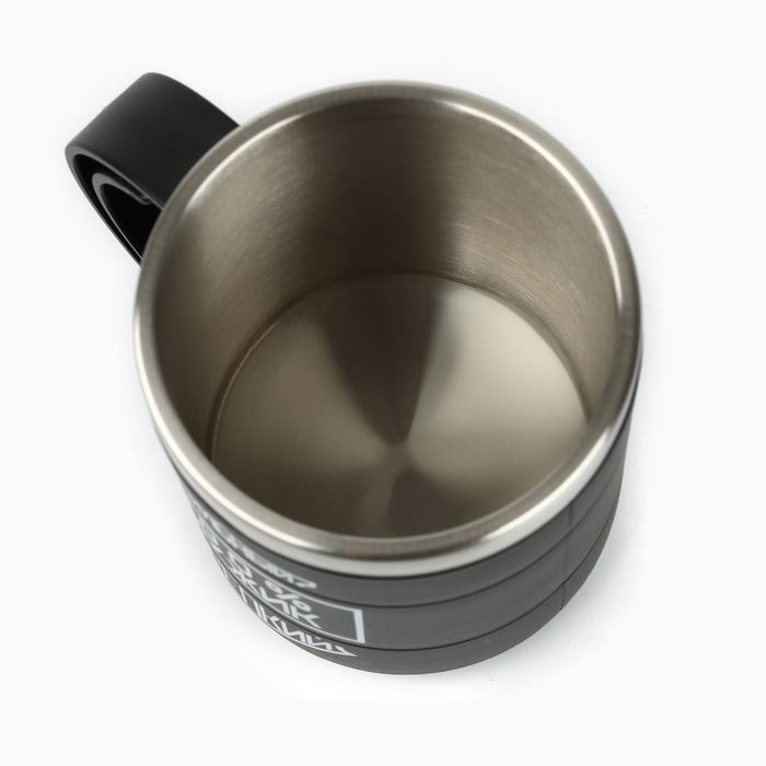 Термокружка Термокружка "Мастер К" Поход "100 % мужик", 450 мл, сохраняет тепло 2 ч, 10.5х8.5 см