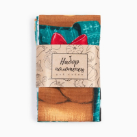 Набор кухонных полотенец Доляна &laquo;Веселого Нового года&raquo; 35х60см-4шт, 100% хл