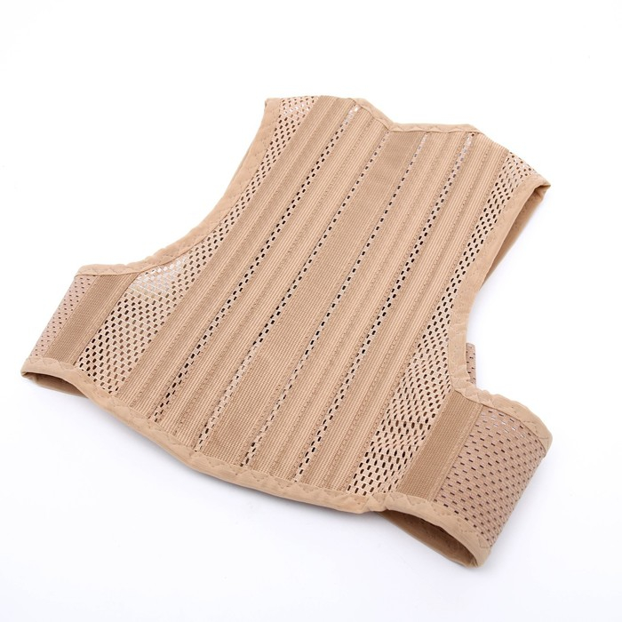 Корректор осанки НТ-КР-012, полужёсткий, 4 ребра, размер M, цвет бежевый Корректор осанки НТ-КР-012, полужёсткий, 4 ребра, размер M, цвет бежевый