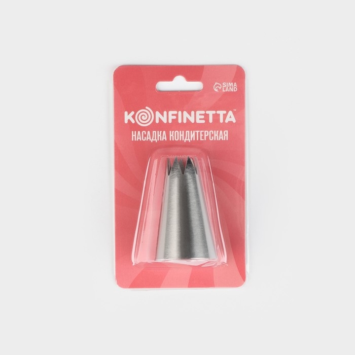 Насадка кондитерская KONFINETTA «Открытая звезда», d=3 см, выход 1,2 см, нержавеющая сталь Насадка кондитерская KONFINETTA «Открытая звезда», d=3 см, выход 1,2 см, нержавеющая сталь