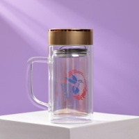 Термокружка стеклянная «Люби себя», 350 мл Термокружка стеклянная «Люби себя», 350 мл