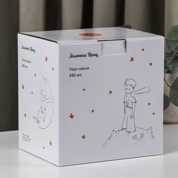 Чайная пара фарфоровая «Маленький принц», 440 мл, блюдце d=16 см Чайная пара фарфоровая «Маленький принц», 440 мл, блюдце d=16 см