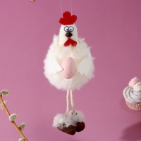 Мягкая игрушка &laquo;Петушок&raquo; на подвесе, 16 см, цвет МИКС