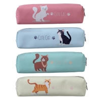 Пенал школьный на молнии "Кот", МИКС Пенал школьный на молнии "Кот", МИКС