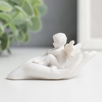 Сувенир полистоун "Белоснежный ангел на ладони" 3,5х7,5х3 см Сувенир полистоун "Белоснежный ангел на ладони" 3,5х7,5х3 см