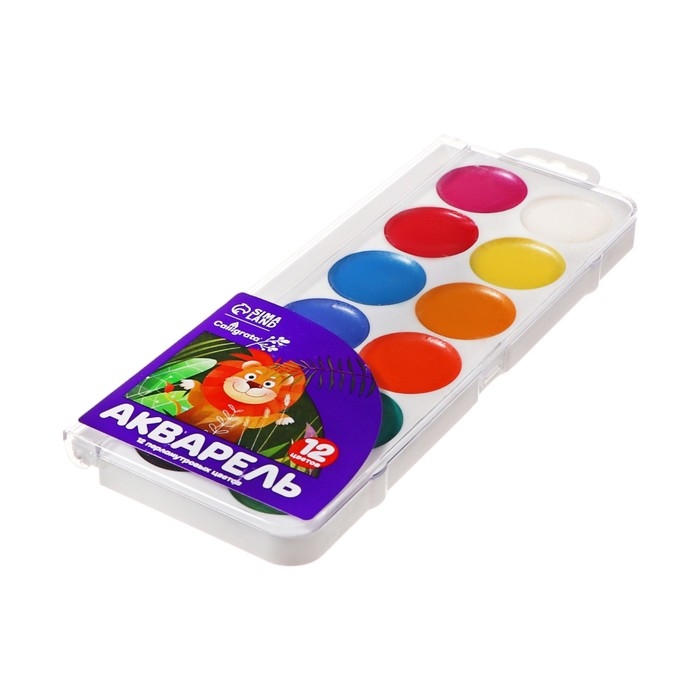 Акварель 12 цветов Perl, Calligrata, перламутровая Акварель 12 цветов Perl, Calligrata, перламутровая