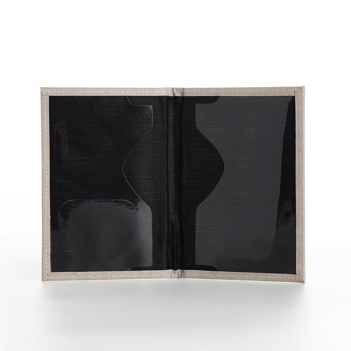 Обложка для паспорта, цвет бежево-серый Обложка для паспорта, цвет бежево-серый