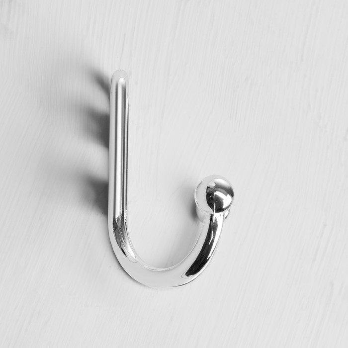 Крючок-вешалка №13, хром глянец, 100 шт. Крючок-вешалка №13, хром глянец, 100 шт.