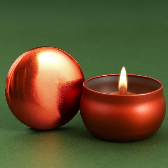 Ароматическая свеча из пчелиного воска &laquo;Арома рай&raquo;, аромат кофе, 6 х 6 х 4 см.