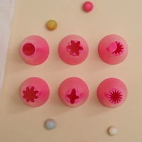 Набор кондитерский Доляна &laquo;Бирюза&raquo;, 6 насадок (основание насадки 2,5 см), 29&times;19&times;3,5 см, насадки и цвет МИКС