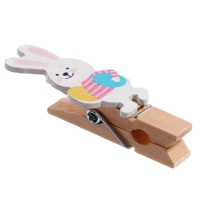 Прищепки декоративные &laquo;Зайчики&raquo; набор 10 шт., 1.5 &times; 12 &times; 14 см