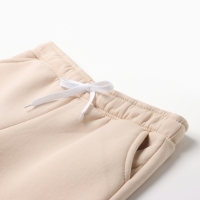 Брюки для девочки MINAKU: Exclusive print, цвет бежевый, Oversize рост 116 см