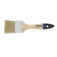 Кисть плоская ТУНДРА, натуральная щетина, деревянная ручка, 2", 50 мм Кисть плоская ТУНДРА, натуральная щетина, деревянная ручка, 2", 50 мм