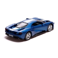 Машина металлическая FORD GT, 1:32, инерция, открываются двери, цвет синий