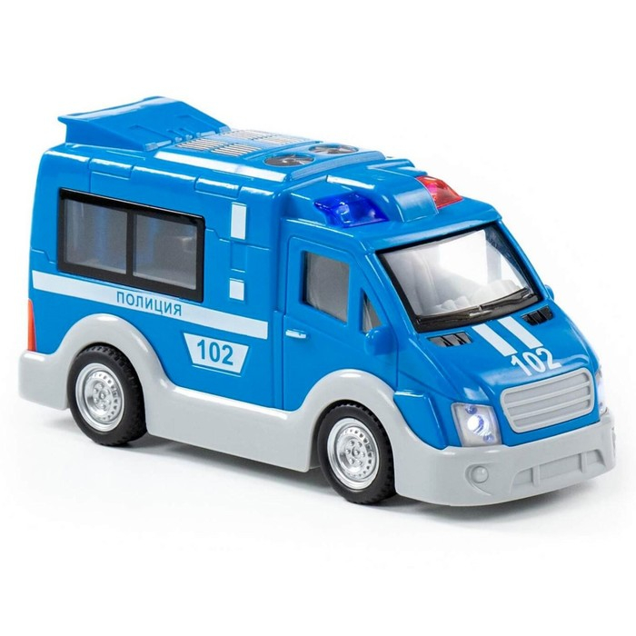 Автомобиль &laquo;Полиция&raquo; инерционный, со светом и звуком, МИКС