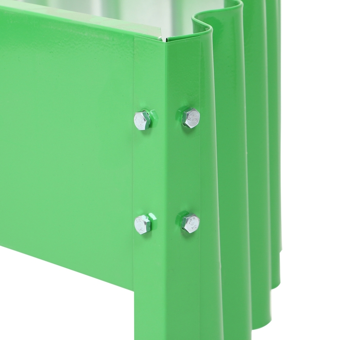 Клумба оцинкованная &laquo;Лепесток&raquo;, d = 70 см, высота бортика 15 см, ярко-зелёная, Greengo