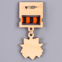 Карнавальный набор &laquo;На парад победы&raquo;: аксельбант и значок, белый