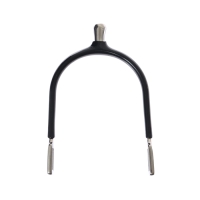 Шпоры с прямым шенкелем с резиновым покрытием 15 мм, черный, набор 2 шт Шпоры с прямым шенкелем с резиновым покрытием 15 мм, черный, набор 2 шт