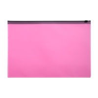 Набор папок-конверт на ZIP-молнии А4, 150 мкм, Calligrata Pastel, c черной молнией, полупрозрачные, пастель, 12 штук, микс