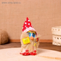 Оберег &laquo;Домовой&raquo;, с ложкой, 10 см, микс