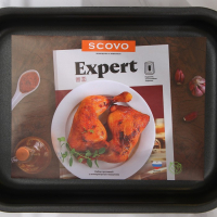 Набор противней &laquo;Эксперт&raquo;, 3 предмета: 28,5&times;20 см, 34&times;24 см, 39,5&times;27 см, антипригарное покрытие, цвет бордовый