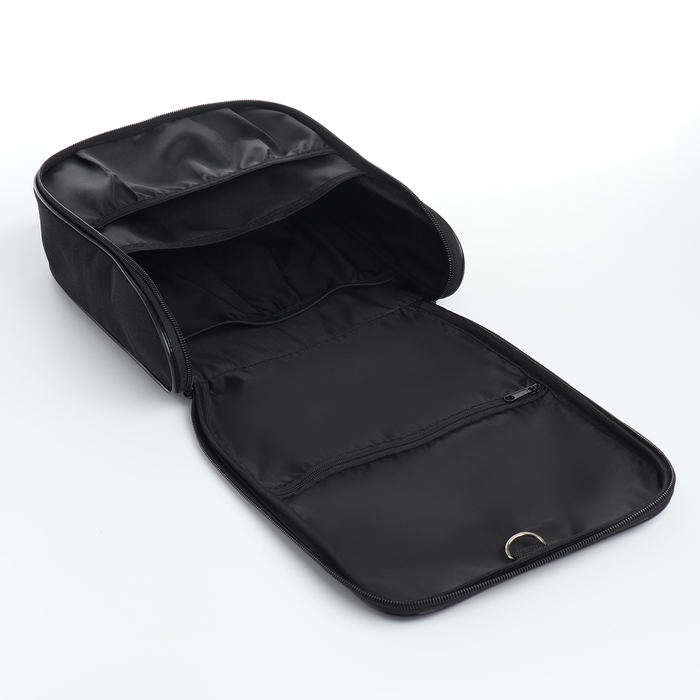 Косметичка-несессер на молнии, цвет чёрный Косметичка-несессер на молнии, цвет чёрный