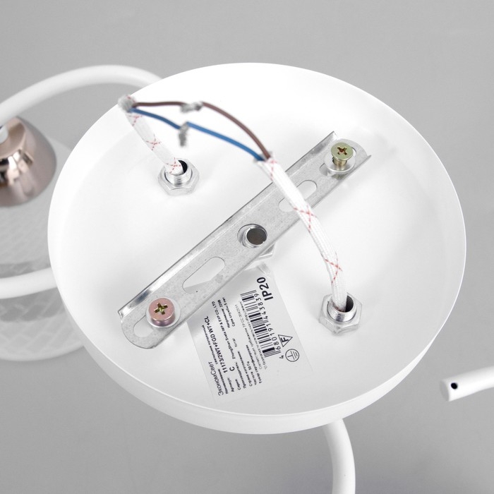 Люстра "Линда" 2х60Вт Е27 Белый, золото 47х16х23см