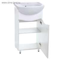 Комплект мебели: Тумба "Тура 45" + раковина "Элегия", 46 х 36 х 82 см