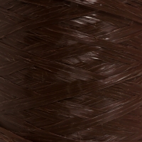 Пряжа "Для вязания мочалок" 100% полипропилен 400м/100&plusmn;10 гр в форме цилиндра (мол.шоколад)