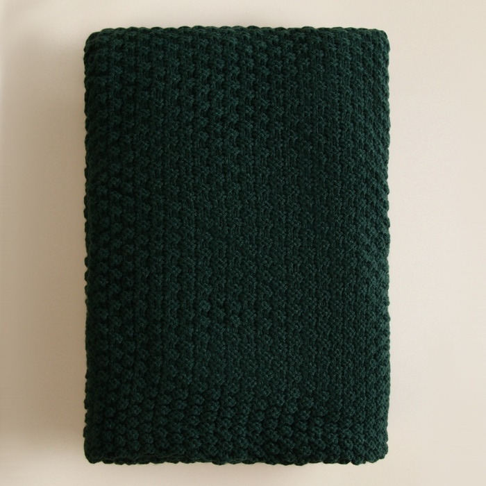 Плед SL Home Cosiness 130*170 см, цв.изумрудный, 100% акрил