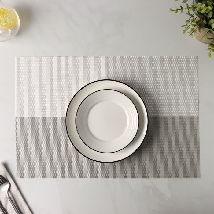 Салфетка сервировочная на стол «Настроение», 45×30 см, цвет серый Салфетка сервировочная на стол «Настроение», 45×30 см, цвет серый