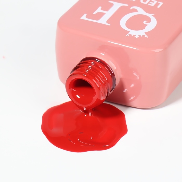 Гель лак для ногтей &laquo;SIMPLE&raquo;, 3-х фазный, 10 мл, LED/UV, цвет красный (140)