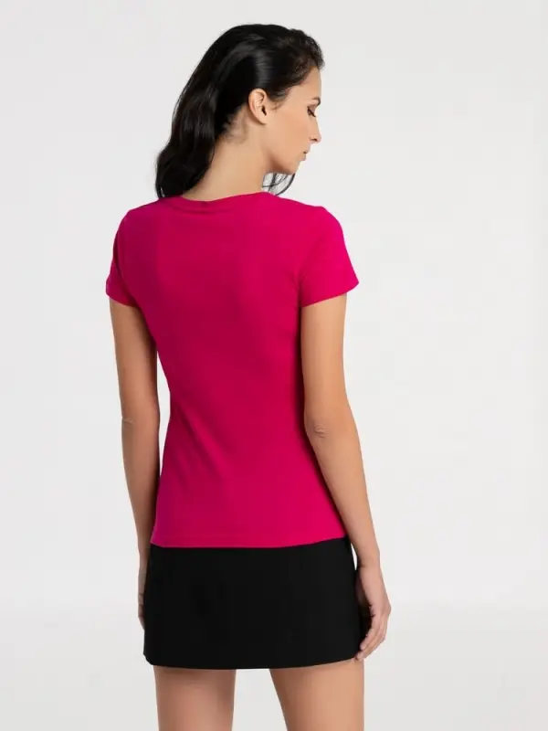 Футболка женская &laquo;Меламед. Жанна Агузарова&raquo;, ярко-розовая (фуксия), размер XL