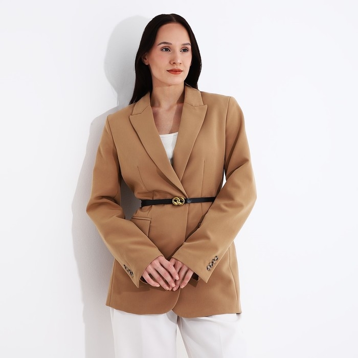 Ремень женский, ширина 1.4 см, пряжка металл, цвет чёрный Ремень женский, ширина 1.4 см, пряжка металл, цвет чёрный