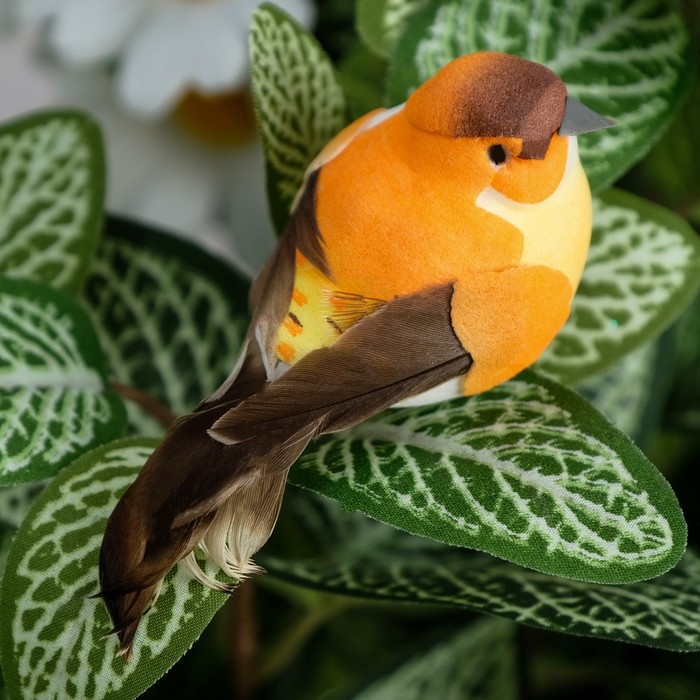 Декор на прищепке Декор на прищепке "Птица", микс, 8 х 3,5 х 3 см