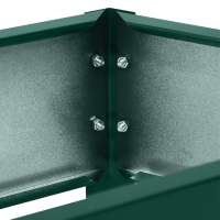 Клумба оцинкованная &laquo;Трапеция&raquo;, d = 60 см, высота бортика 15 см, зелёная Greengo