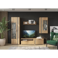 Гостиная Омега, 2202х2000х425, Крафт золотой/Бетон Гостиная Омега, 2202х2000х425, Крафт золотой/Бетон