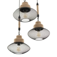 Люстра "Эллеб" 3хЕ27 черный 55х57х55см