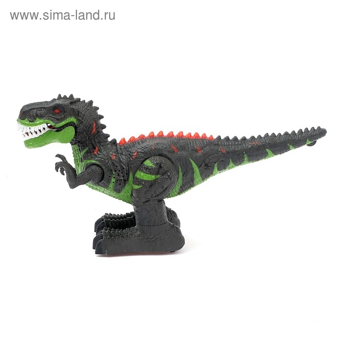 Динозавр радиоуправляемый T-REX, двигает головой, работает от аккумулятора, свет и звук, МИКС Динозавр радиоуправляемый T-REX, двигает головой, работает от аккумулятора, свет и звук, МИКС
