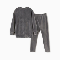 Костюм детский (свитшот, леггинсы) KAFTAN Plushy р.36 (134-140), серый Костюм детский (свитшот, леггинсы) KAFTAN Plushy р.36 (134-140), серый