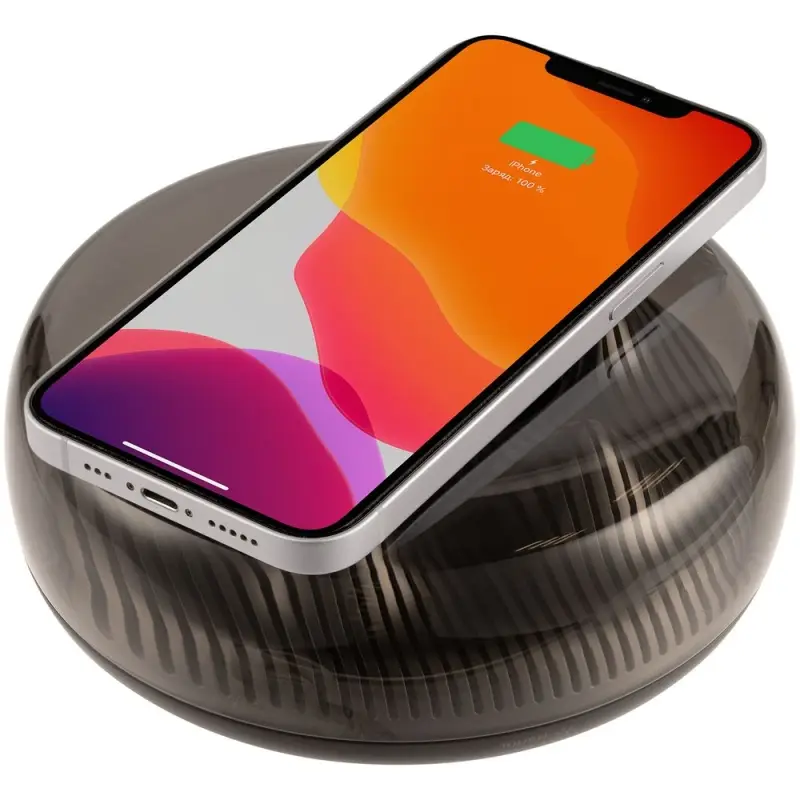 Станция беспроводной зарядки с подсветкой apexPoint ver.2, черная Станция беспроводной зарядки с подсветкой apexPoint ver.2, черная