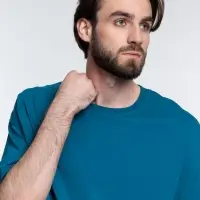 Футболка унисекс оверсайз Crosstown, бирюзовая (морская волна), размер L