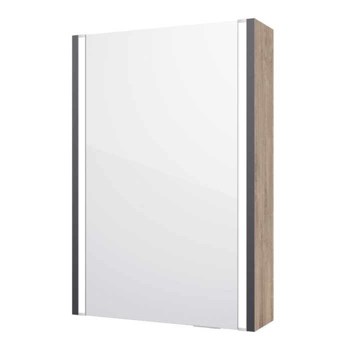 Шкаф-зеркало Spectrum Верди 50, 49,6х15,1х70 см, с подсветкой Шкаф-зеркало Spectrum Верди 50, 49,6х15,1х70 см, с подсветкой