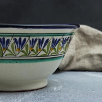 Коса Риштанская Керамика "Узоры", 18 см, большая, микс Коса Риштанская Керамика "Узоры", 18 см, большая, микс