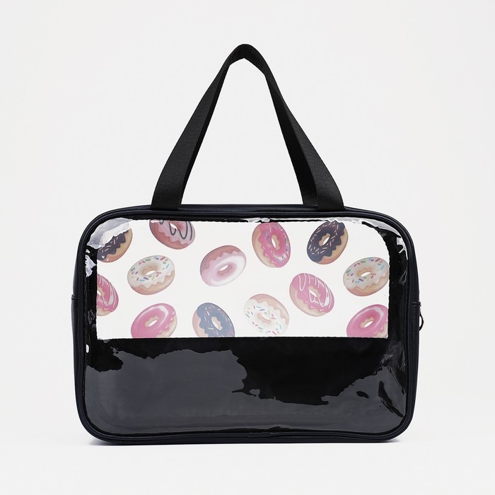 Косметичка на молнии, цвет чёрный