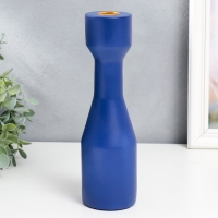 Подсвечник полистоун "Берген" синий фиолет 26х7,5х7,5 см Подсвечник полистоун "Берген" синий фиолет 26х7,5х7,5 см