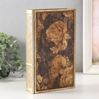 Шкатулка-книга металл, кожзам "Королевские розы и бабочки. Винтаж" 26х16х5 см Шкатулка-книга металл, кожзам "Королевские розы и бабочки. Винтаж" 26х16х5 см