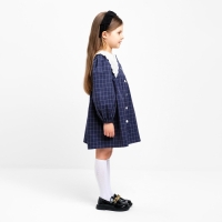 Платье детское с воротником KAFTAN, р.38 (146-152 см), синий Платье детское с воротником KAFTAN, р.38 (146-152 см), синий