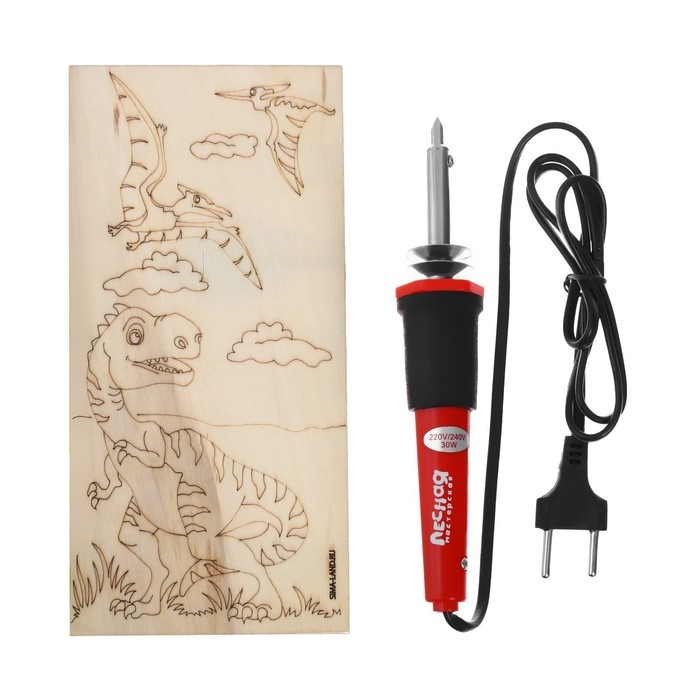 Набор для выжигания и росписи по дереву «Динозавры» Набор для выжигания и росписи по дереву «Динозавры»